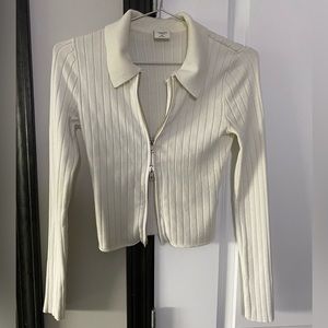 Abercrombie Long-Sleeve Slim Zip Polo Top